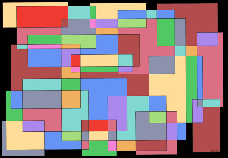 few pastel shapes